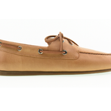 Women's Slim Boat Leather Light Peanut