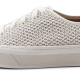 Women's Candy Lace to Toe Textile Ecru