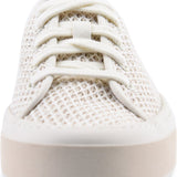 Women's Candy Lace to Toe Textile Ecru