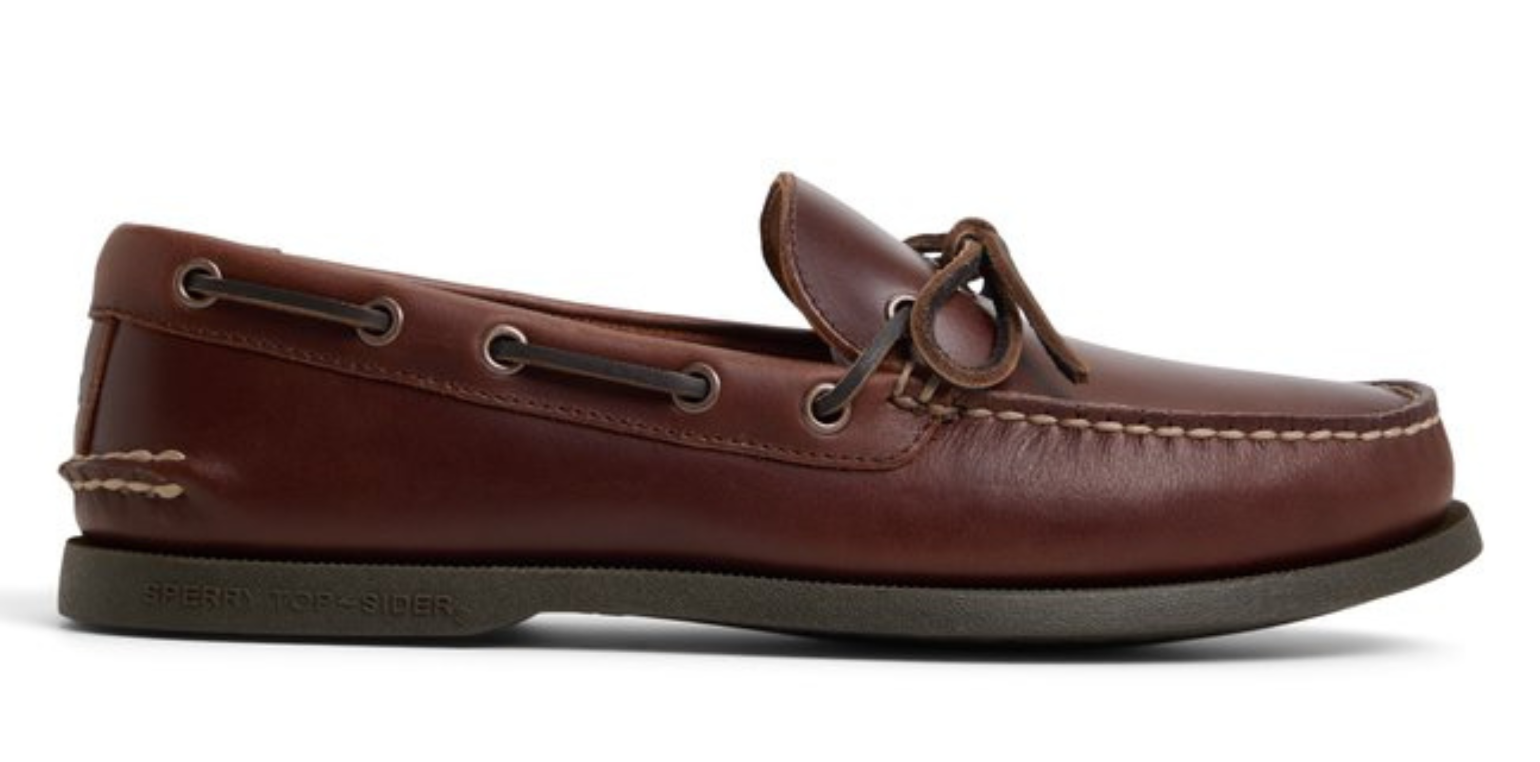 Men's Authentic Original Eye Wide Leather Red Brown – Sperry
