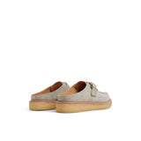 Women's Captain's Oxford Mule Leather Suede Silver Sage