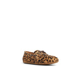 Women's Slim Boat Leather Pony Hair Leopard