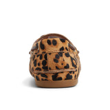 Women's Slim Boat Leather Pony Hair Leopard
