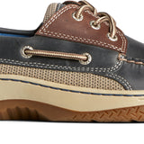 Men's Billfish 3-Eye Wide Leather Navy/Brown