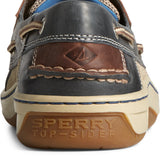 Men's Billfish 3-Eye Wide Leather Navy/Brown