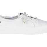 Women's Crest Vibe Platform Leather White