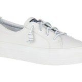Women's Crest Vibe Platform Leather White