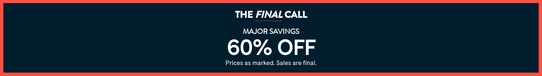 Final sale