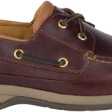 Men's Gold Boat Leather Wide Amaretto