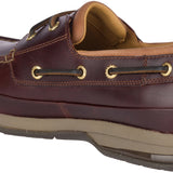 Men's Gold Boat Leather Wide Amaretto