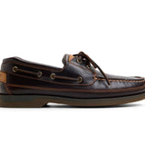 Men's Mako 2-Eye Leather Wide Amaretto