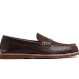 Men's Ripple Penny Leather Amaretto Herringbone
