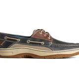 Men's Billfish 3-Eye Wide Leather Navy/Brown