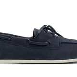 Women's Slim Boat Leather Navy