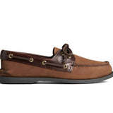Men's Authentic Original 2-Eye Wide Leather Brown/Buc Brown