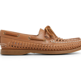 Women's Authentic Original 2-Eye Woven Leather Wide Tan