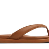 Women's Isla Thong Leather Light Brown