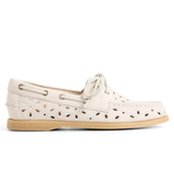 Women's Authentic Original Perforated Leather Wide Cream