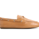 Women's Slim Boat Leather Tan
