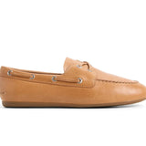 Women's Slim Boat Leather Tan