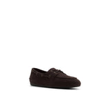 Women's Slim Boat Leather Dark Brown