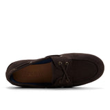 Women's Slim Boat Leather Dark Brown