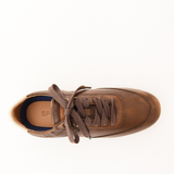Women's Slim Jogger Leather Distress Brown