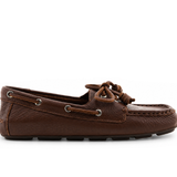 Women's Boat Driver Leather Tumbled Java