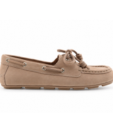 Women's Boat Driver Leather Nubuck Warm Taupe
