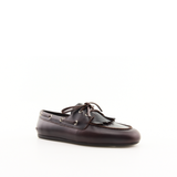 Women's Slim Boat Kiltie Leather Amaretto