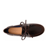 Women's Slim Boat Kiltie Leather Amaretto