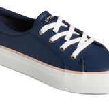 Women's Crest Vibe Platform Leather Navy