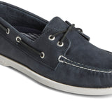 Men's A/O 2-Eye Cross Lace Leather Wide - Navy
