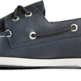 Men's A/O 2-Eye Cross Lace Leather Wide - Navy