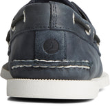 Men's A/O 2-Eye Cross Lace Leather Wide - Navy