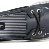 Men's A/O 2-Eye Cross Lace Leather Wide - Navy