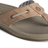 Men's Baitfish Thong Leather - Taupe