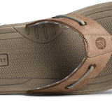 Men's Baitfish Thong Leather - Taupe