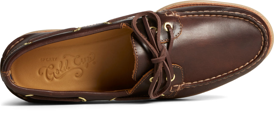 Men's Gold Cup™ Authentic Original™ 2-Eye Wide Orleans Leather Brown