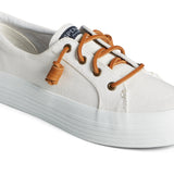 Women's Crest Vibe Platform Canvas White