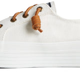 Women's Crest Vibe Platform Canvas White