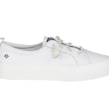 Women's Crest Vibe Platform Leather White