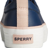 Women's Crest Vibe Platform Leather Navy