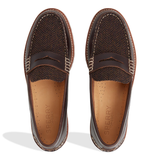 Men's Ripple Penny Leather Amaretto Herringbone
