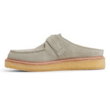 Women's Captain's Oxford Mule Leather Suede Silver Sage