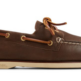 Men's Gold Authentic Original 2 Eye Leather Wide Grainy Brown