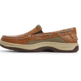Men's Billfish Slip-On Wide Leather Linen