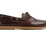 Men's Gold Authentic Original 2-Eye Leather Orleans Wide Brown