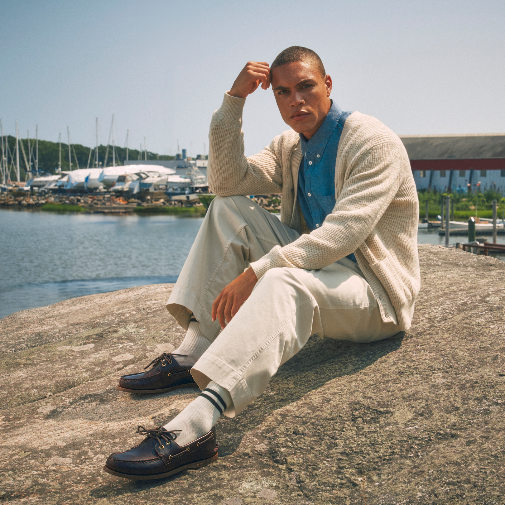 Scarpe Da Barca Sperry Billfish Donna - Marrone, 3 Occhielli, Pelle Pull-up - Foto 8