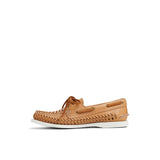 Women's Authentic Original 2-Eye Woven Leather Wide Tan